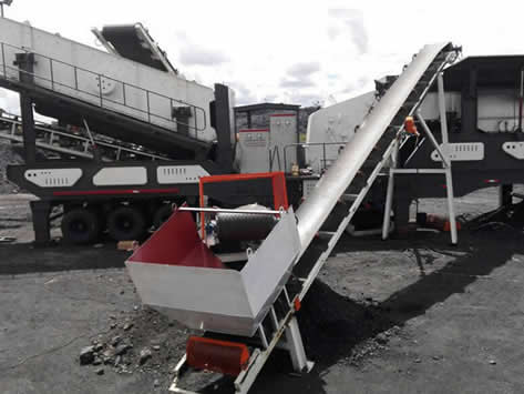 175t/h輪胎移動破碎站應用案例